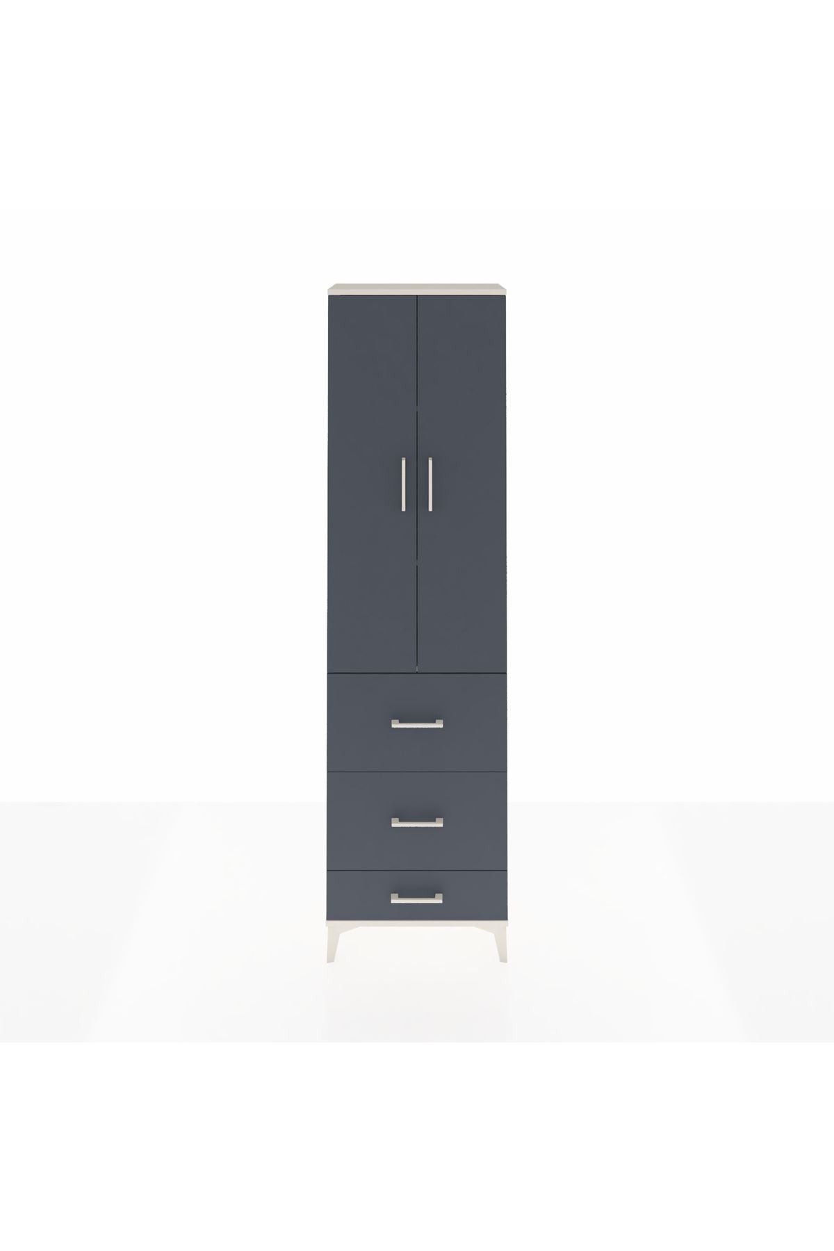 Arges Dolap 3 Raflı 3 Çekmeceli 2 Kapaklı 60x30x221 - S29M071V2A