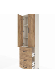 Arges Dolap 3 Raflı 3 Çekmeceli 2 Kapaklı 60x30x221 - S29M071V3A