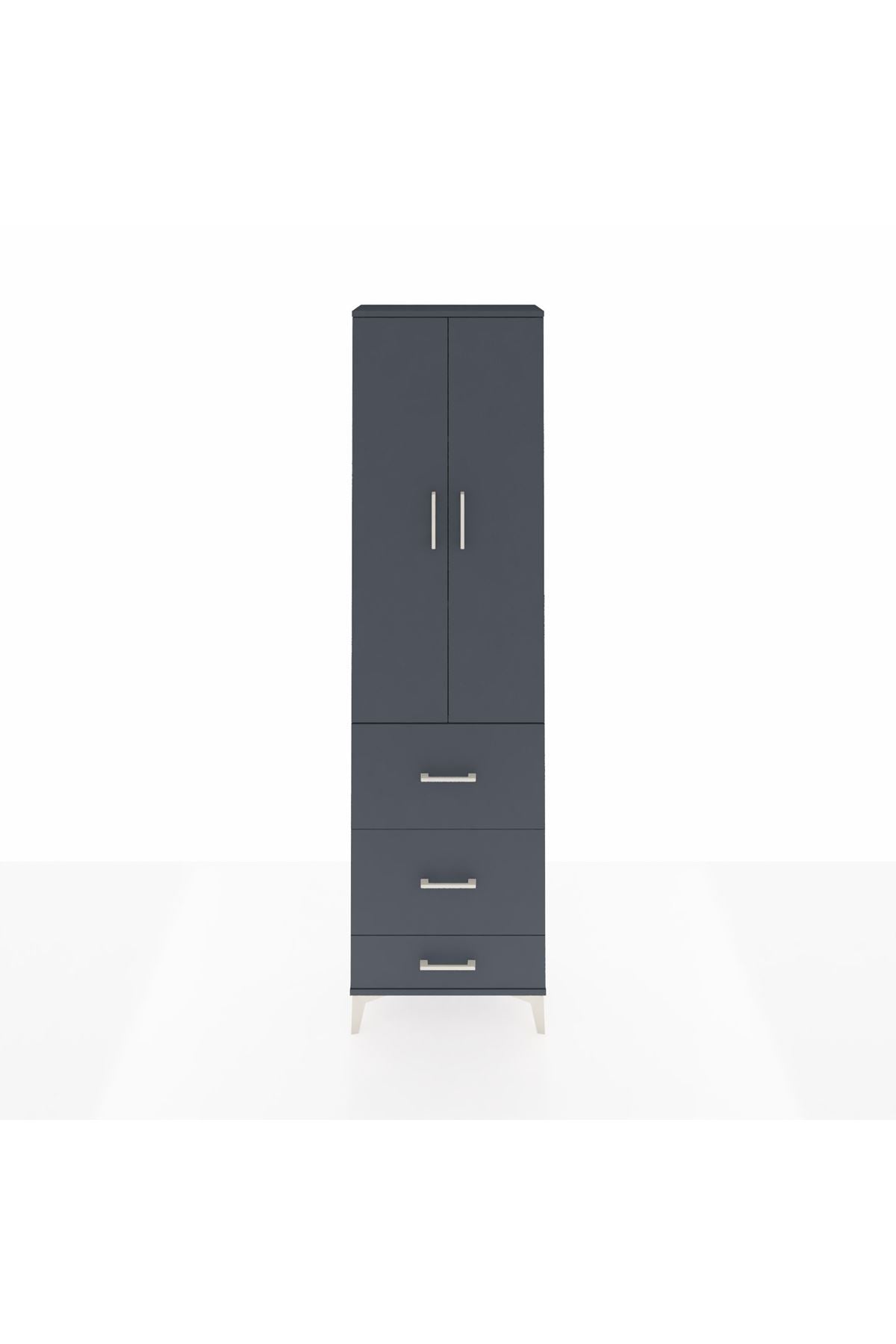 Arges Dolap 3 Raflı 3 Çekmeceli 2 Kapaklı 60x30x221 - S29M071V5A