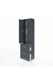 Arges Dolap 3 Raflı 3 Çekmeceli 2 Kapaklı 60x30x221 - S29M071V5A