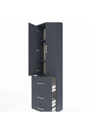 Arges Dolap 3 Raflı 3 Çekmeceli 2 Kapaklı 60x30x221 - S29M071V5A