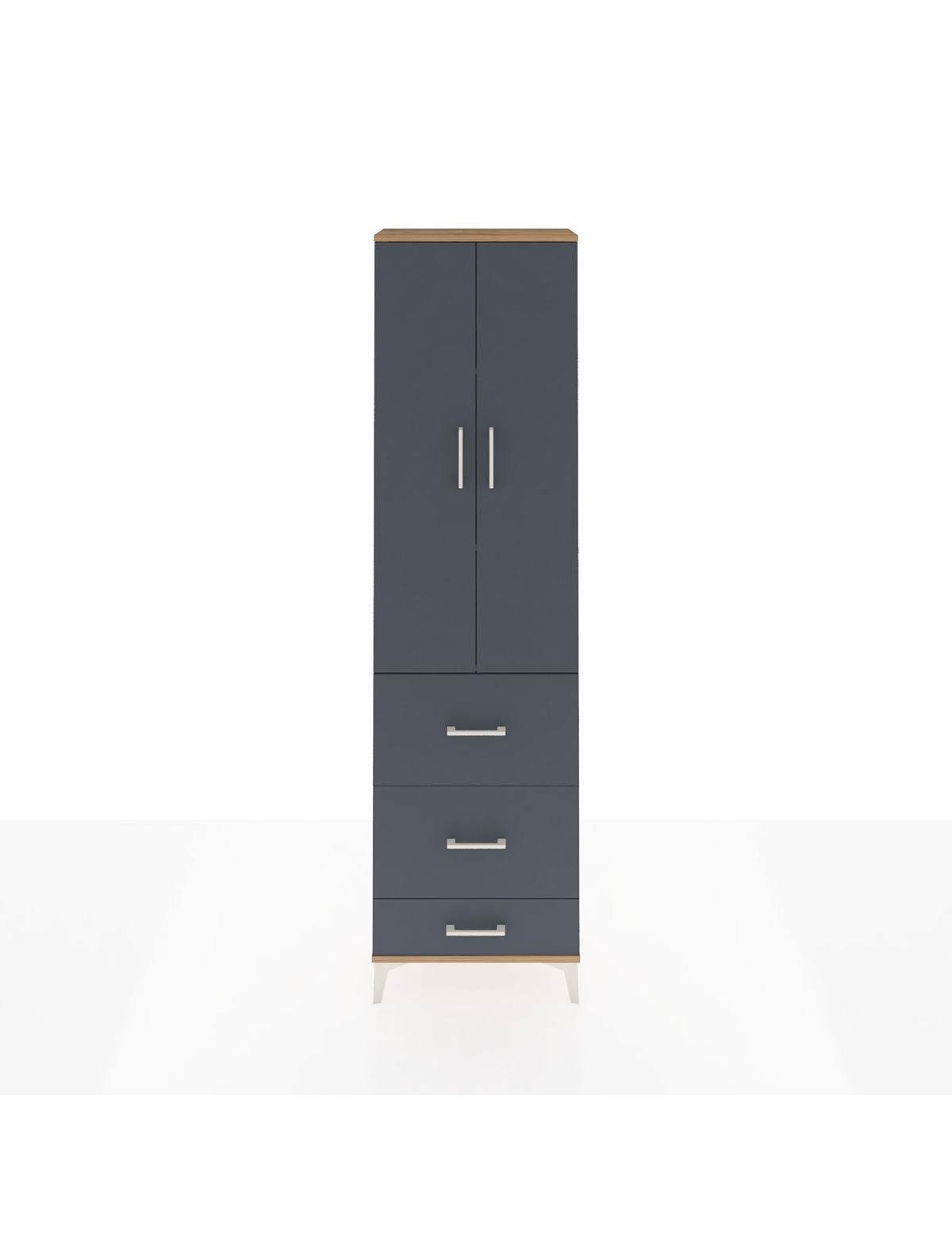 Arges Dolap 3 Raflı 3 Çekmeceli 2 Kapaklı 60x30x221 - S29M071V8A