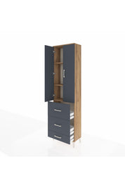 Arges Dolap 3 Raflı 3 Çekmeceli 2 Kapaklı 60x30x221 - S29M071V8A