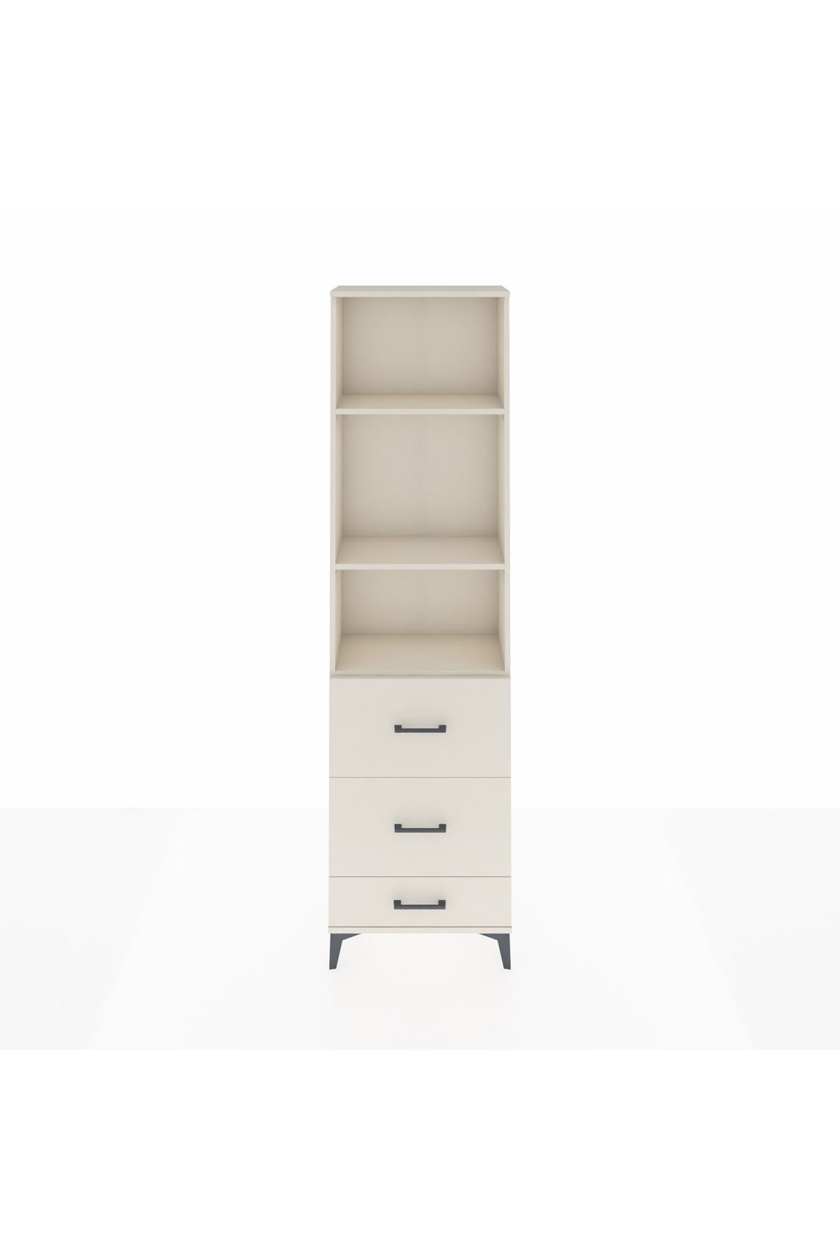 Arges Dolap 3 Raflı 3 Çekmeceli 60x30x221 - S29M072V1A