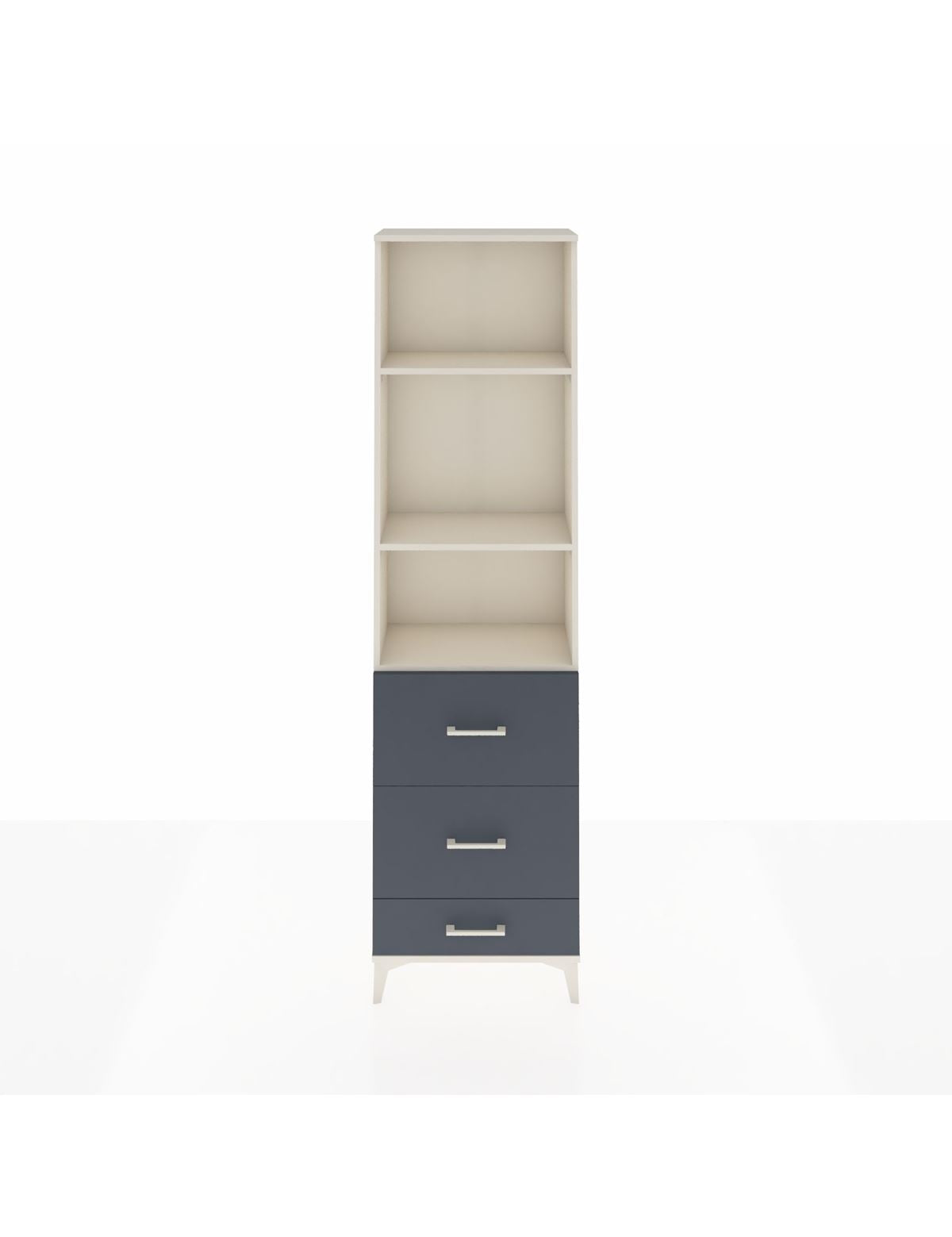 Arges Dolap 3 Raflı 3 Çekmeceli 60x30x221 - S29M072V2A