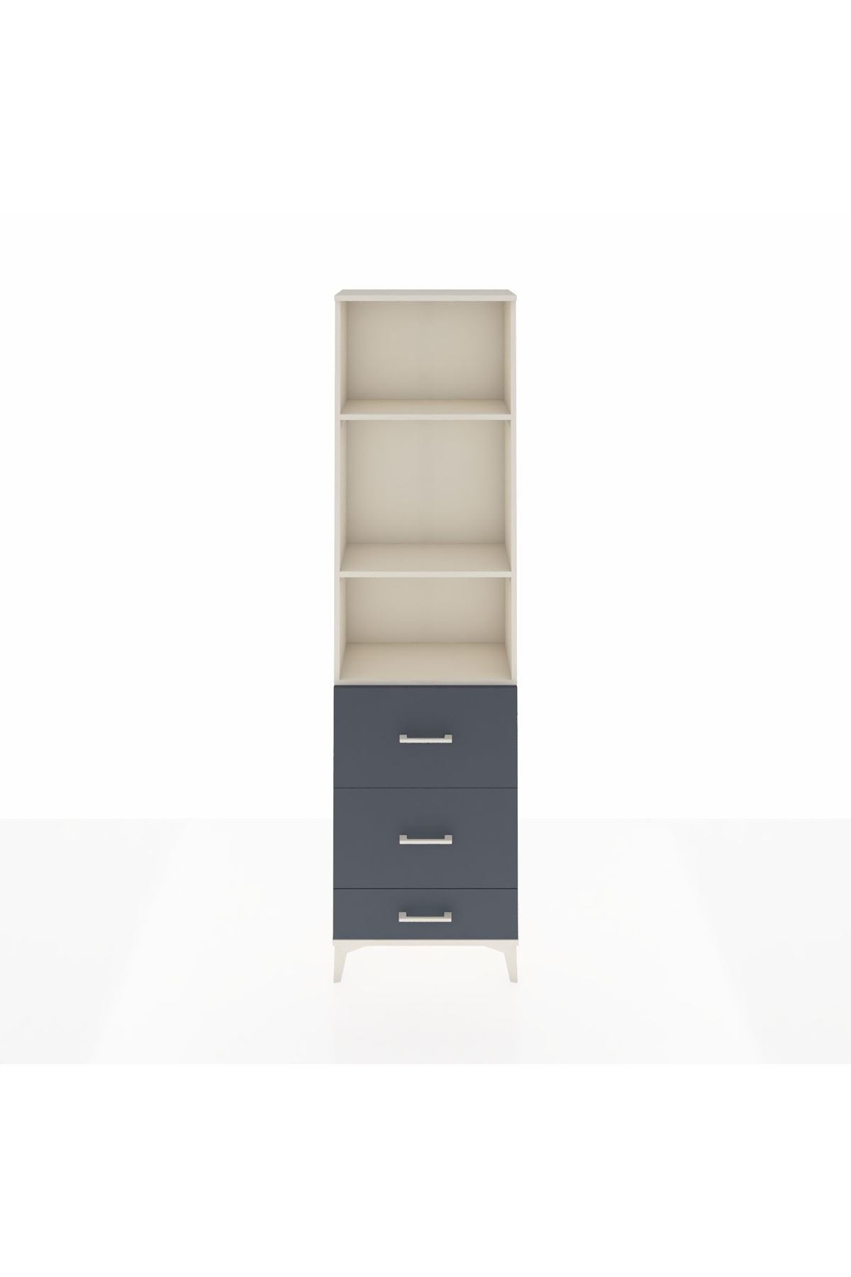 Arges Dolap 3 Raflı 3 Çekmeceli 60x30x221 - S29M072V2A