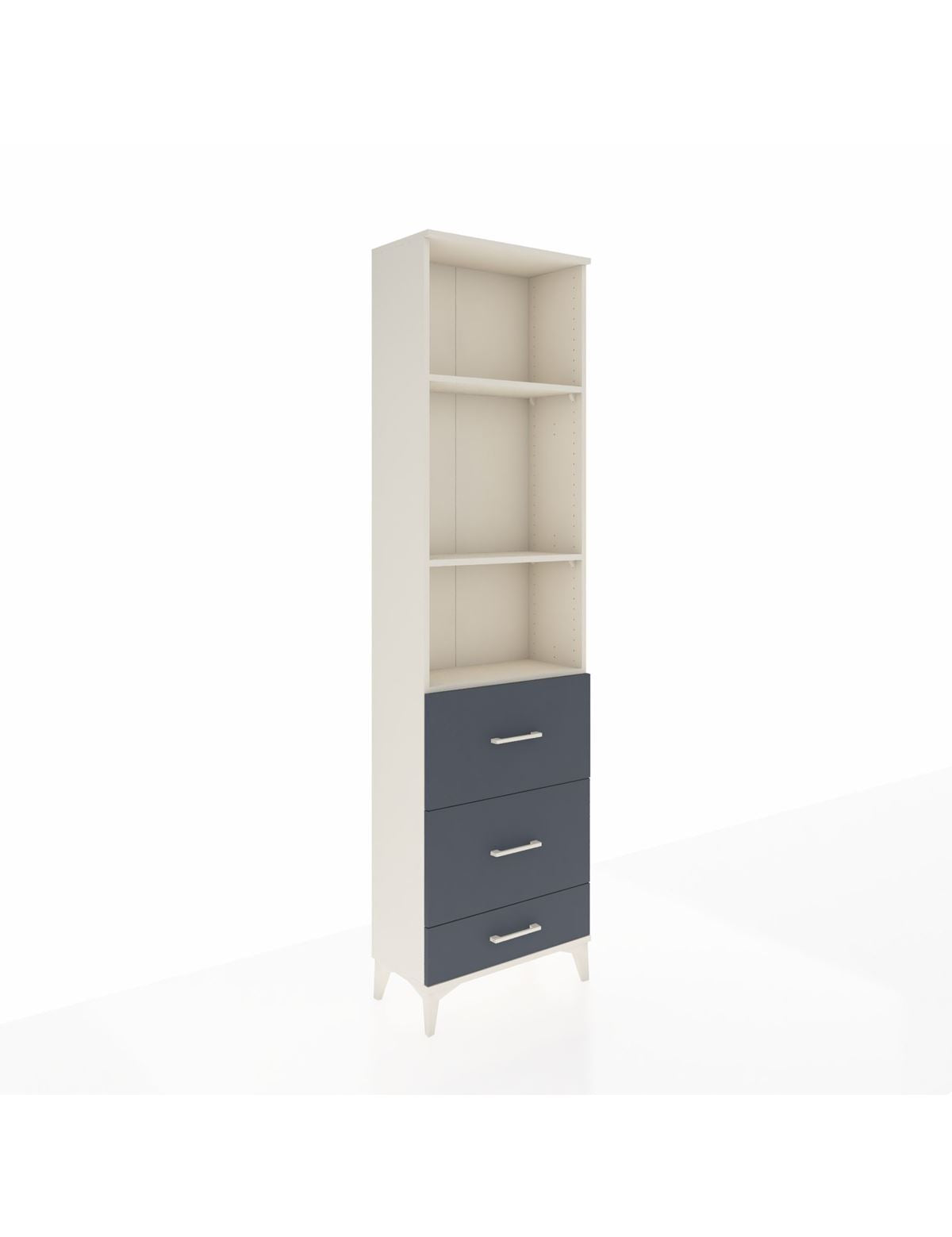 Arges Dolap 3 Raflı 3 Çekmeceli 60x30x221 - S29M072V2A