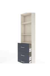 Arges Dolap 3 Raflı 3 Çekmeceli 60x30x221 - S29M072V2A