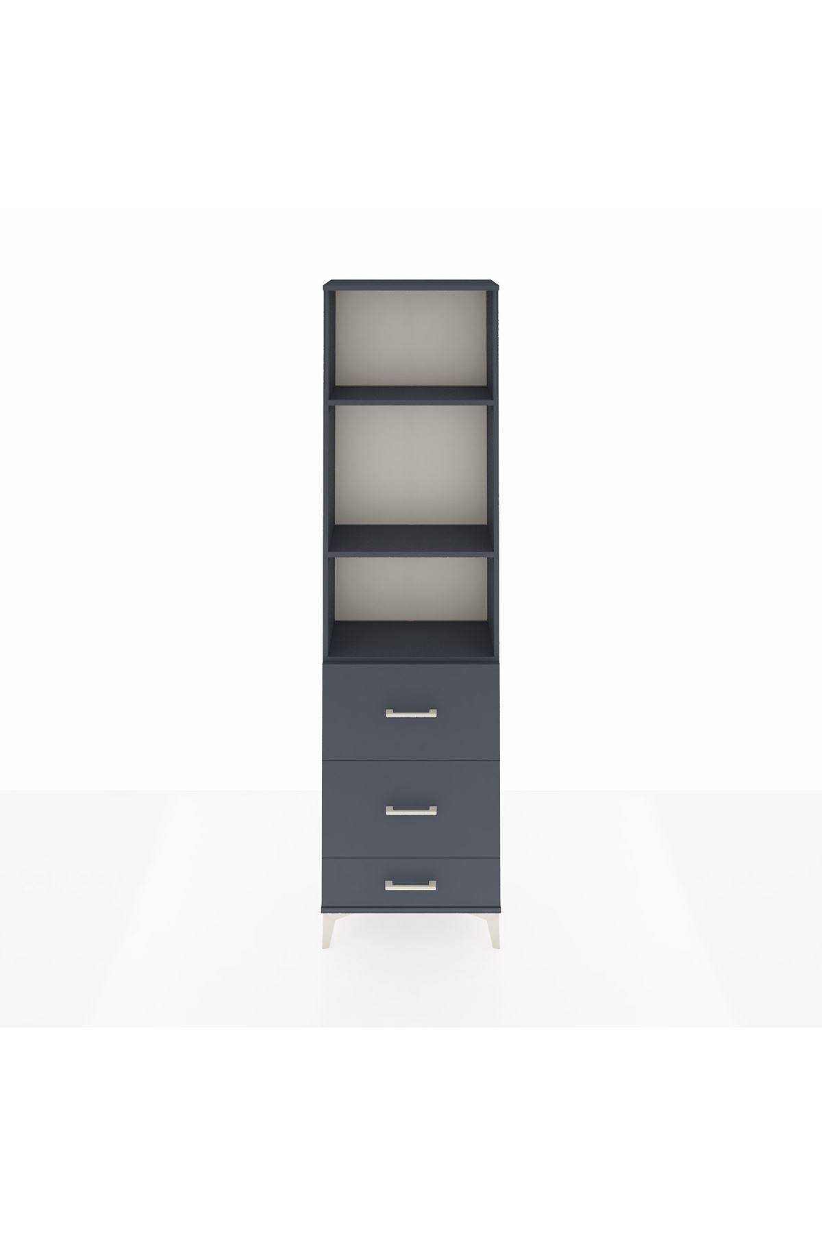 Arges Dolap 3 Raflı 3 Çekmeceli 60x30x221 - S29M072V5A