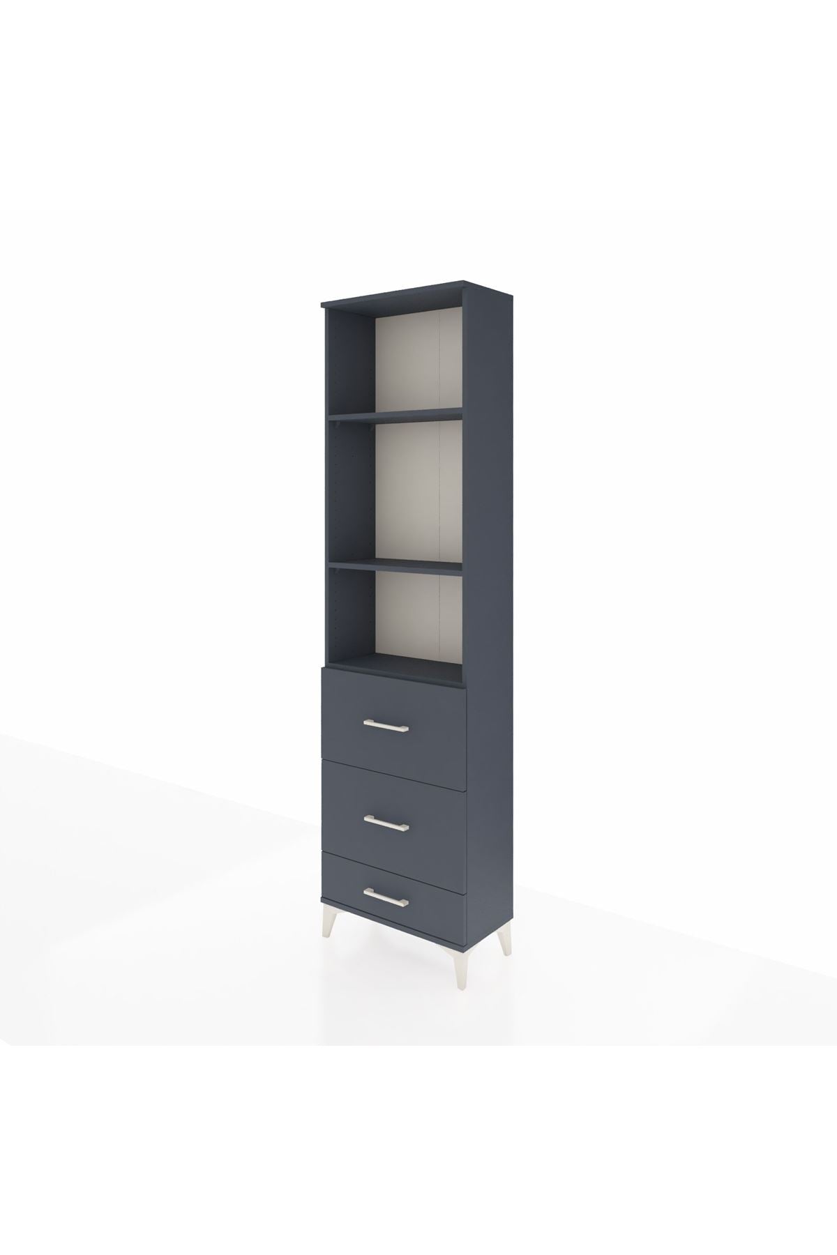 Arges Dolap 3 Raflı 3 Çekmeceli 60x30x221 - S29M072V5A