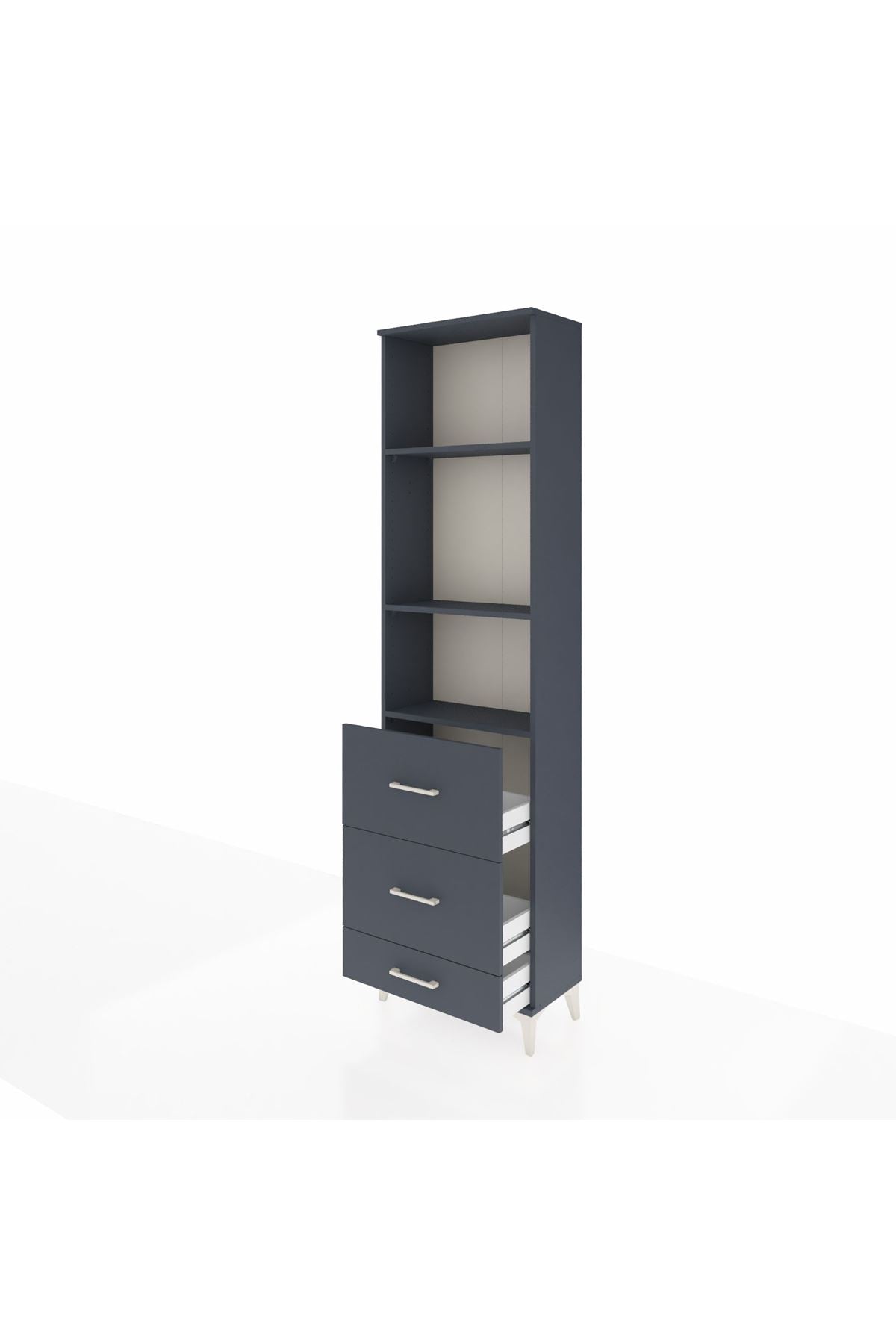 Arges Dolap 3 Raflı 3 Çekmeceli 60x30x221 - S29M072V5A