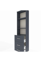 Arges Dolap 3 Raflı 3 Çekmeceli 60x30x221 - S29M072V5A