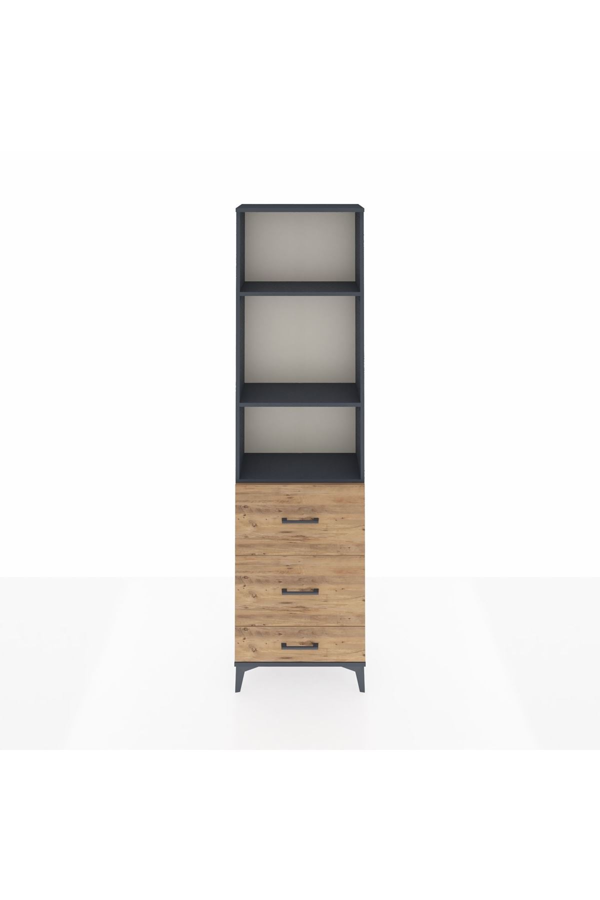 Arges Dolap 3 Raflı 3 Çekmeceli 60x30x221 - S29M072V6A