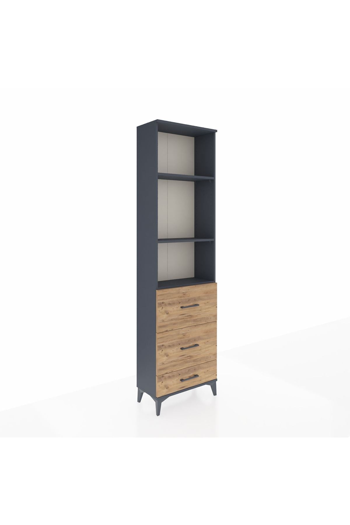 Arges Dolap 3 Raflı 3 Çekmeceli 60x30x221 - S29M072V6A