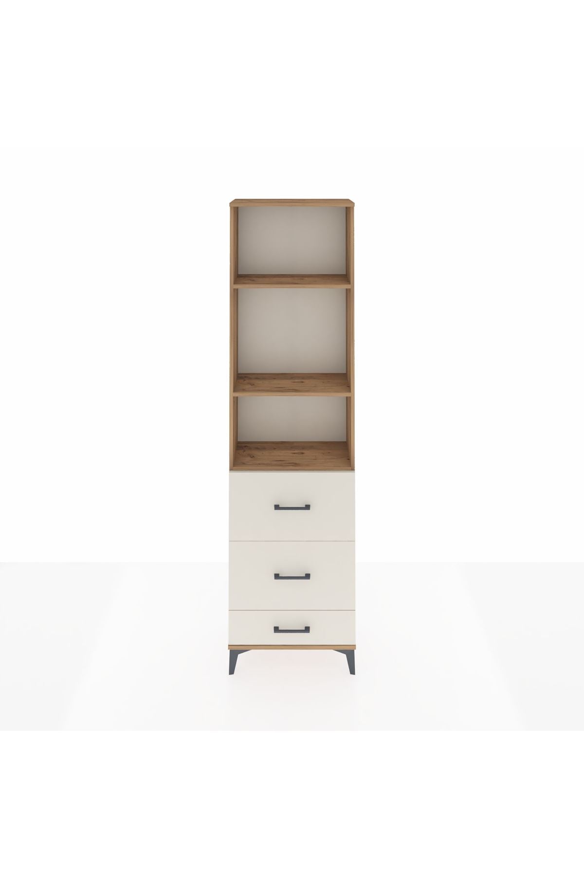 Arges Dolap 3 Raflı 3 Çekmeceli 60x30x221 - S29M072V7A