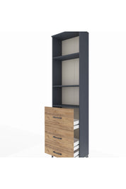 Arges Dolap 3 Raflı 3 Çekmeceli 60x30x221 - S29M072V6A