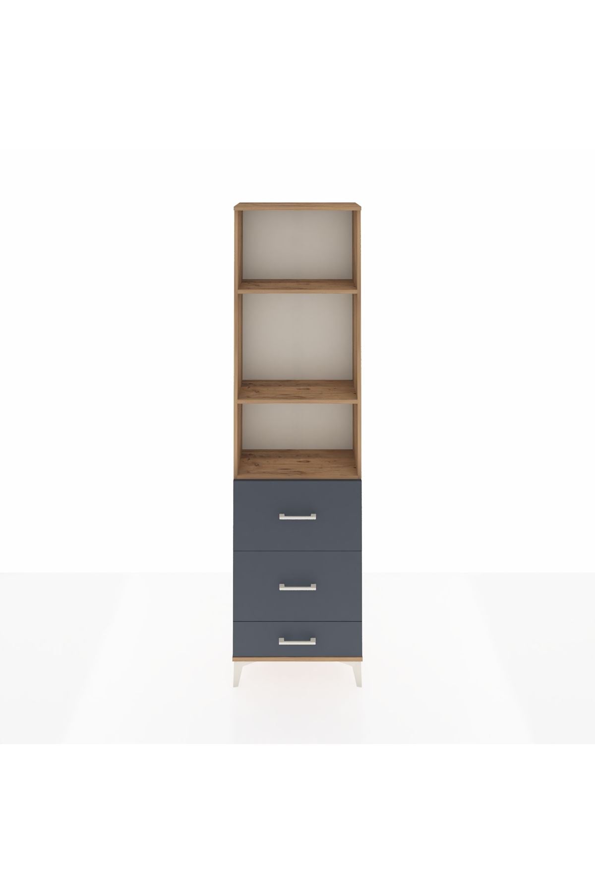 Arges Dolap 3 Raflı 3 Çekmeceli 60x30x221 - S29M072V8A