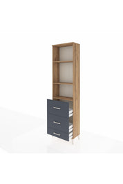 Arges Dolap 3 Raflı 3 Çekmeceli 60x30x221 - S29M072V8A