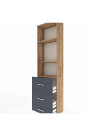 Arges Dolap 3 Raflı 3 Çekmeceli 60x30x221 - S29M072V8A