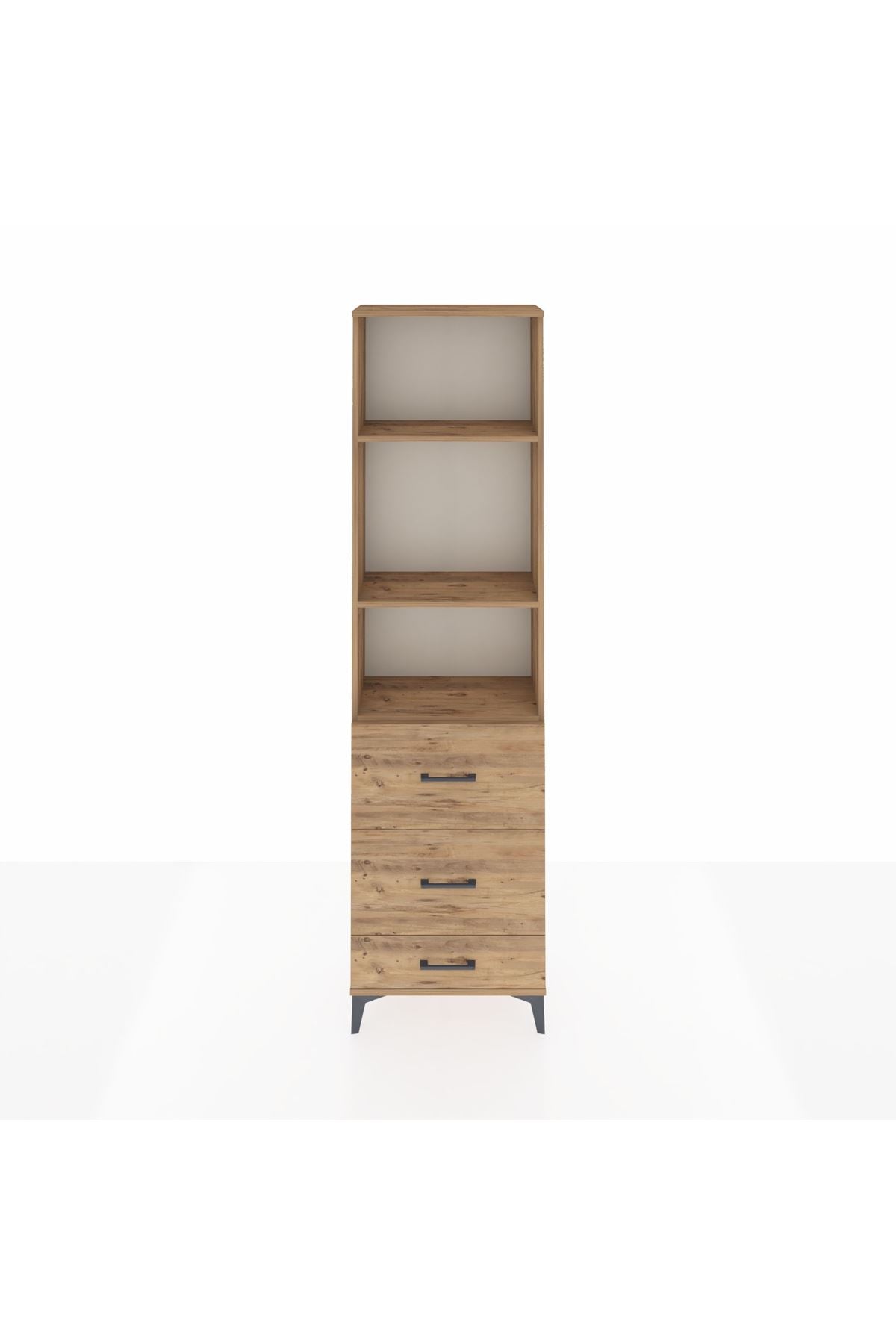 Arges Dolap 3 Raflı 3 Çekmeceli 60x30x221 - S29M072V9A