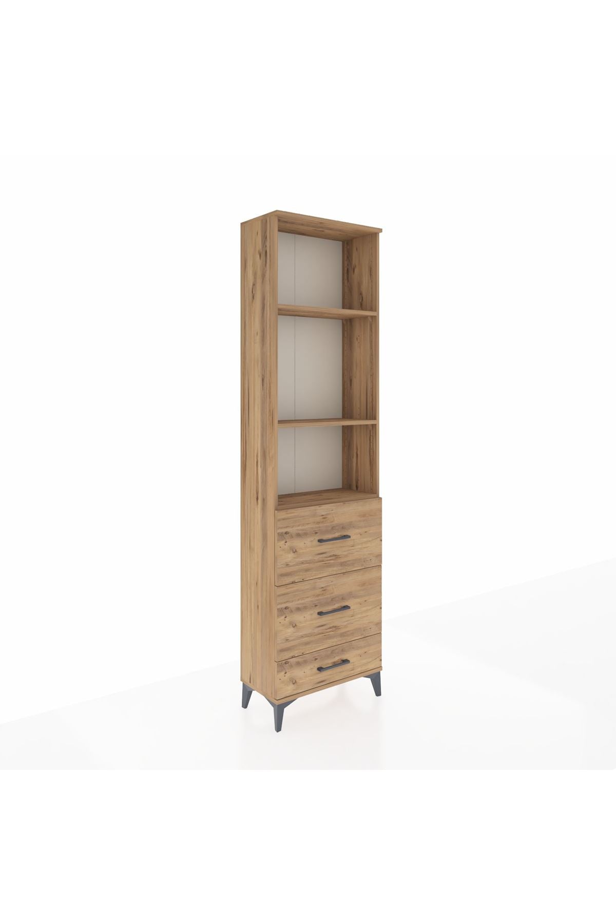 Arges Dolap 3 Raflı 3 Çekmeceli 60x30x221 - S29M072V9A