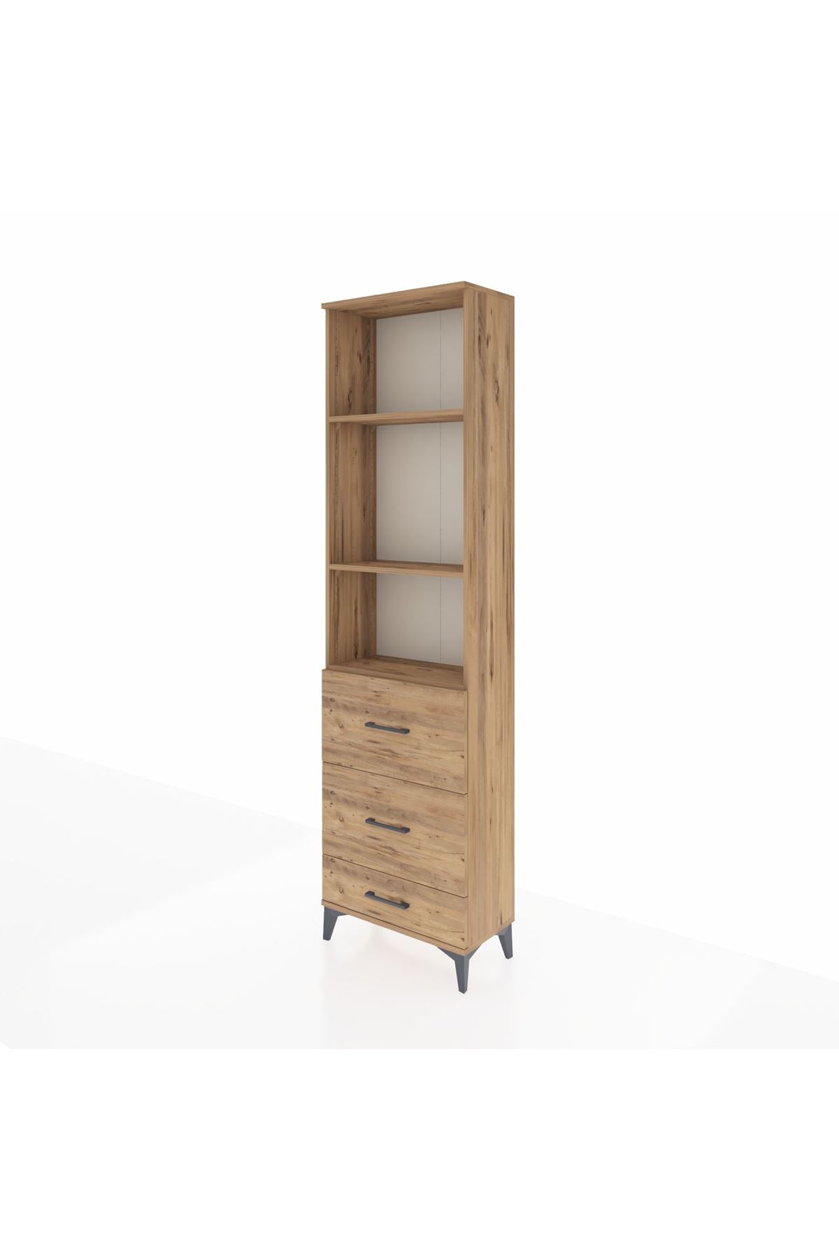 Arges Dolap 3 Raflı 3 Çekmeceli 60x30x221 - S29M072V9A