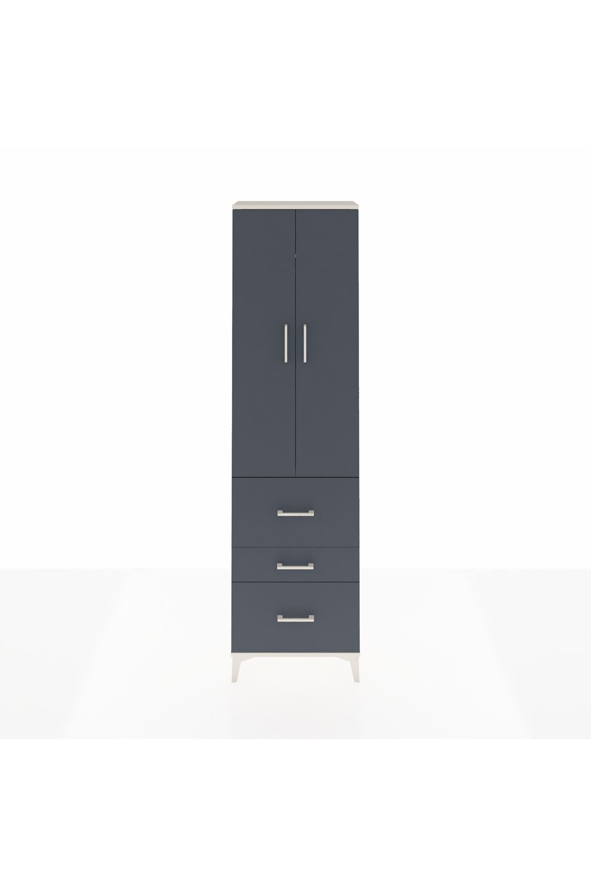 Arges Dolap 2 Raflı 3 Çekmeceli Tek Askılı 60x30x221 - S29M073V2A