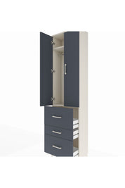 Arges Dolap 2 Raflı 3 Çekmeceli Tek Askılı 60x30x221 - S29M073V2A