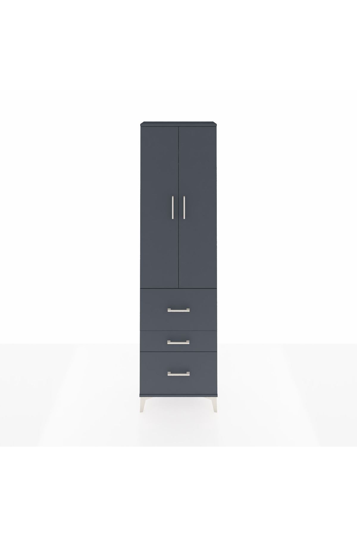 Arges Dolap 2 Raflı 3 Çekmeceli Tek Askılı 60x30x221 - S29M073V5A