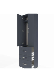 Arges Dolap 2 Raflı 3 Çekmeceli Tek Askılı 60x30x221 - S29M073V5A