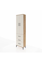 Arges Dolap 2 Raflı 3 Çekmeceli Tek Askılı 60x30x221 - S29M073V7A