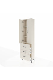Arges Dolap 3 Raflı 3 Çekmeceli 2 Kapaklı 60x30x221 - S29M074V1A