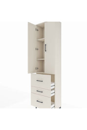 Arges Dolap 3 Raflı 3 Çekmeceli 2 Kapaklı 60x30x221 - S29M074V1A