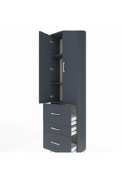 Arges Dolap 3 Raflı 3 Çekmeceli 2 Kapaklı 60x30x221 - S29M074V5A