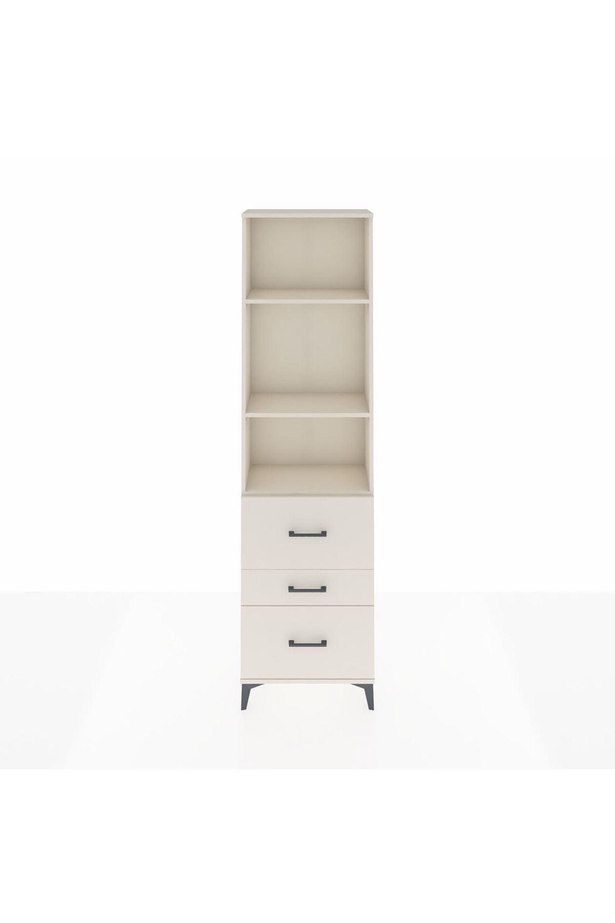 Arges Dolap 3 Raflı 3 Çekmeceli 60x30x221 - S29M075V1A