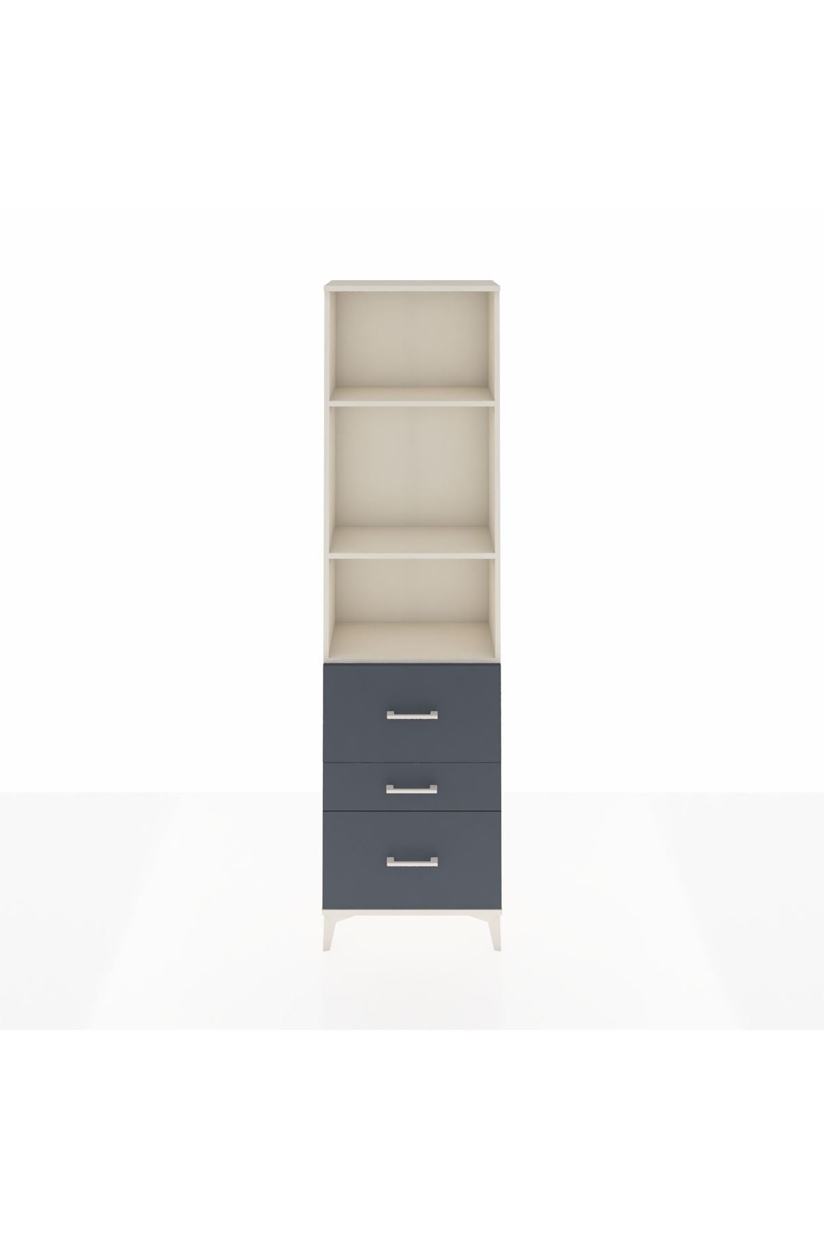 Arges Dolap 3 Raflı 3 Çekmeceli 60x30x221 - S29M075V2A
