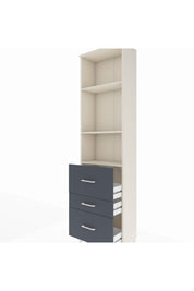 Arges Dolap 3 Raflı 3 Çekmeceli 60x30x221 - S29M075V2A