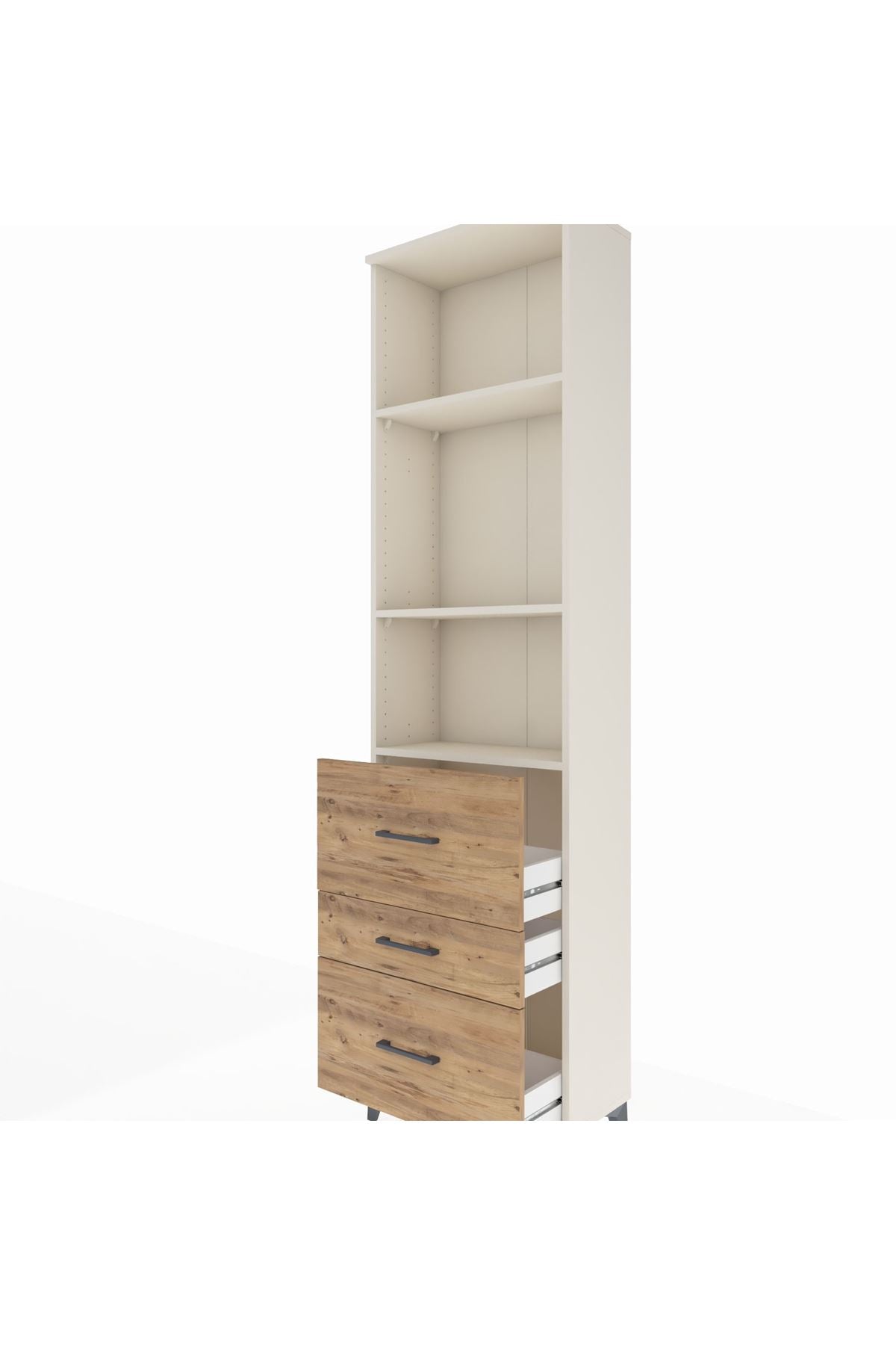Arges Dolap 3 Raflı 3 Çekmeceli 60x30x221 - S29M075V3A