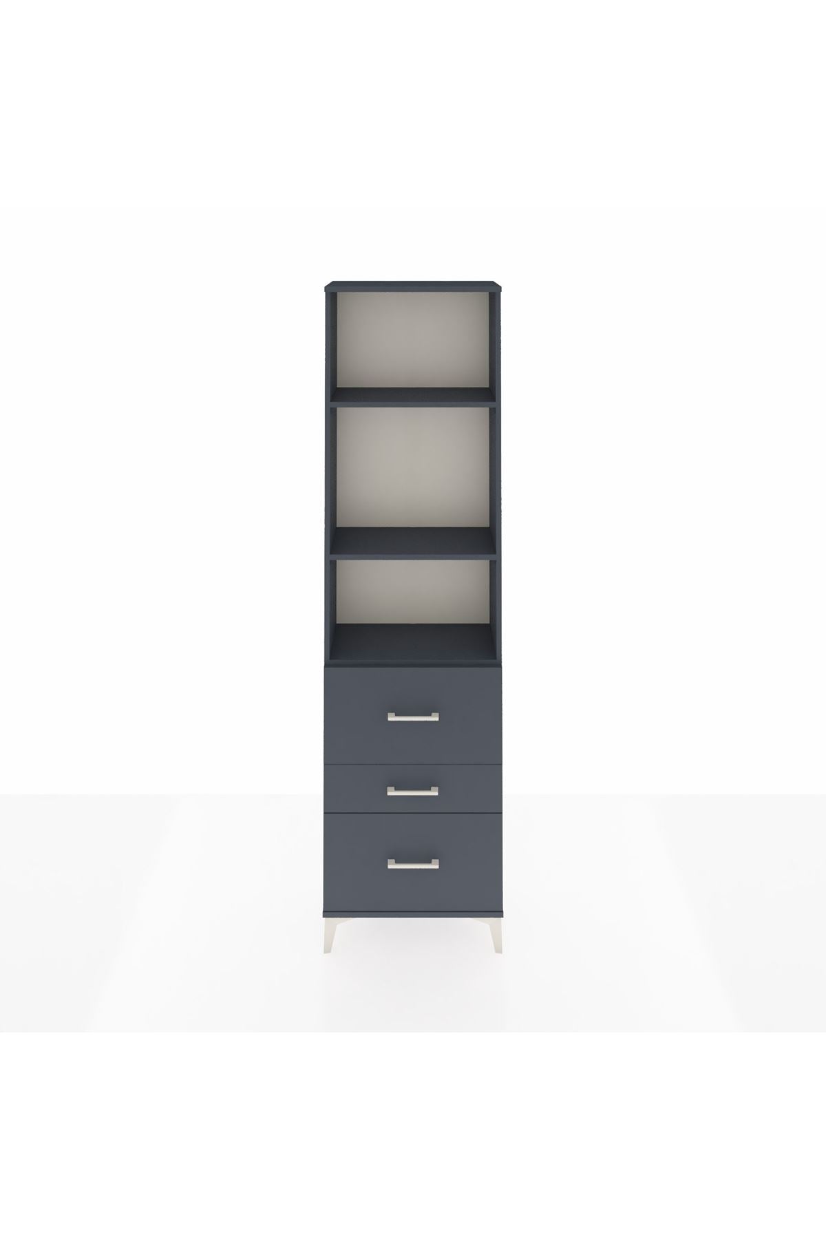 Arges Dolap 3 Raflı 3 Çekmeceli 60x30x221 - S29M075V5A