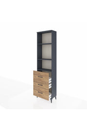Arges Dolap 3 Raflı 3 Çekmeceli 60x30x221 - S29M075V6A