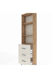 Arges Dolap 3 Raflı 3 Çekmeceli 60x30x221 - S29M075V7A