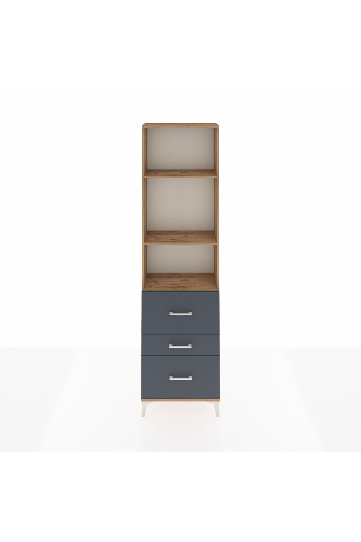 Arges Dolap 3 Raflı 3 Çekmeceli 60x30x221 - S29M075V8A
