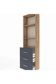 Arges Dolap 3 Raflı 3 Çekmeceli 60x30x221 - S29M075V8A