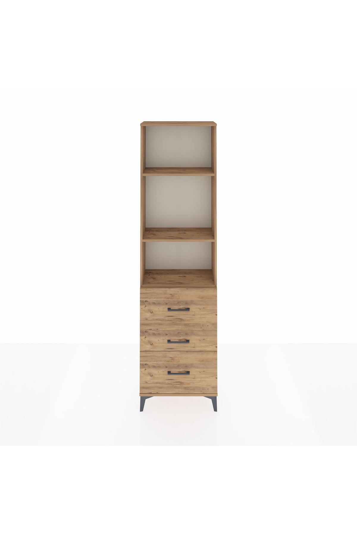 Arges Dolap 3 Raflı 3 Çekmeceli 60x30x221 - S29M075V9A