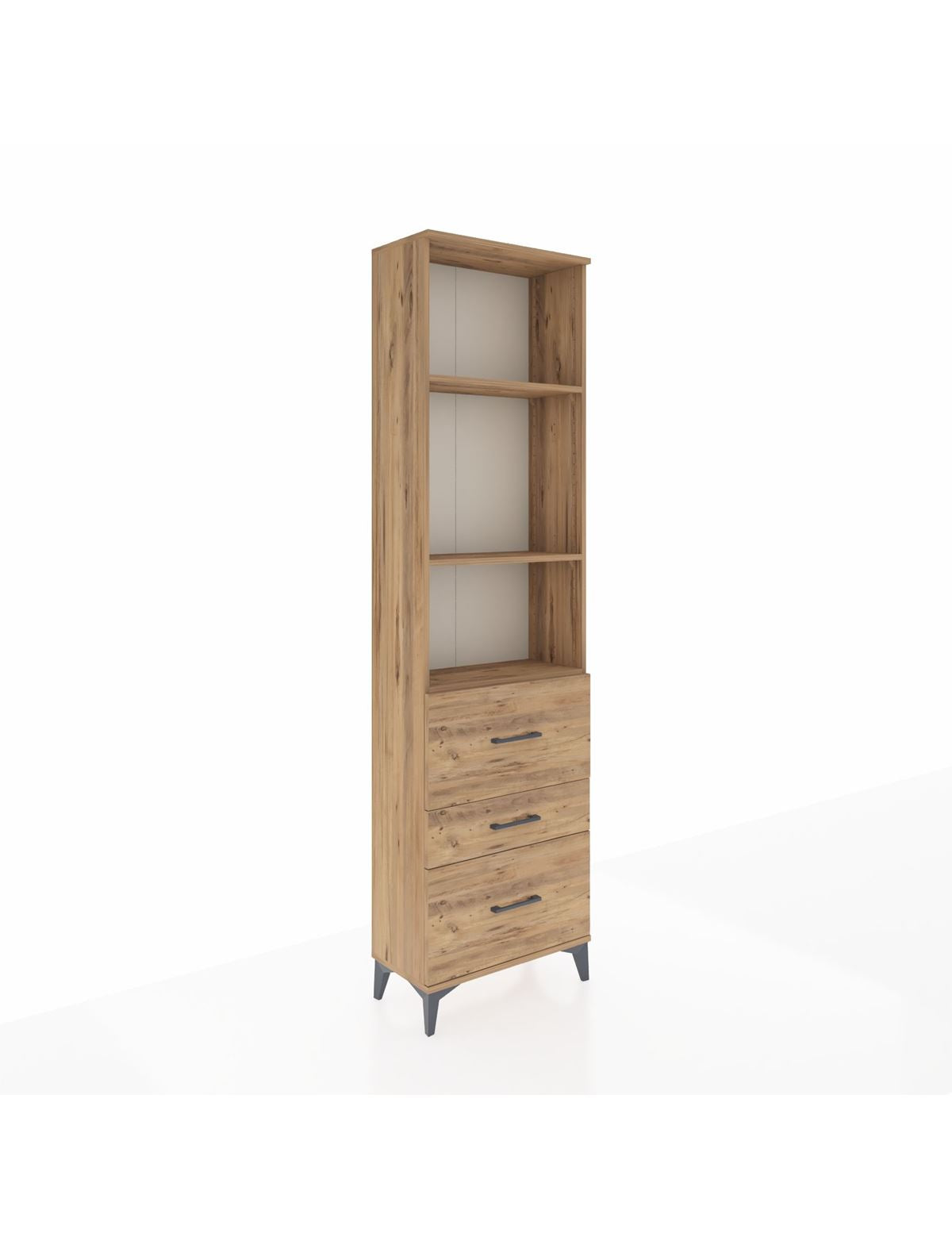 Arges Dolap 3 Raflı 3 Çekmeceli 60x30x221 - S29M075V9A