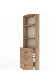 Arges Dolap 3 Raflı 3 Çekmeceli 60x30x221 - S29M075V9A