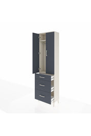 Arges Dolap 2 Raflı 3 Çekmeceli Tek Askılı 60x30x221 - S29M076V2A