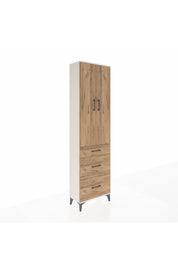 Arges Dolap 2 Raflı 3 Çekmeceli Tek Askılı 60x30x221 - S29M076V3A