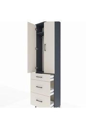 Arges Dolap 2 Raflı 3 Çekmeceli Tek Askılı 60x30x221 - S29M076V4A
