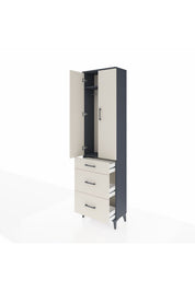 Arges Dolap 2 Raflı 3 Çekmeceli Tek Askılı 60x30x221 - S29M076V4A